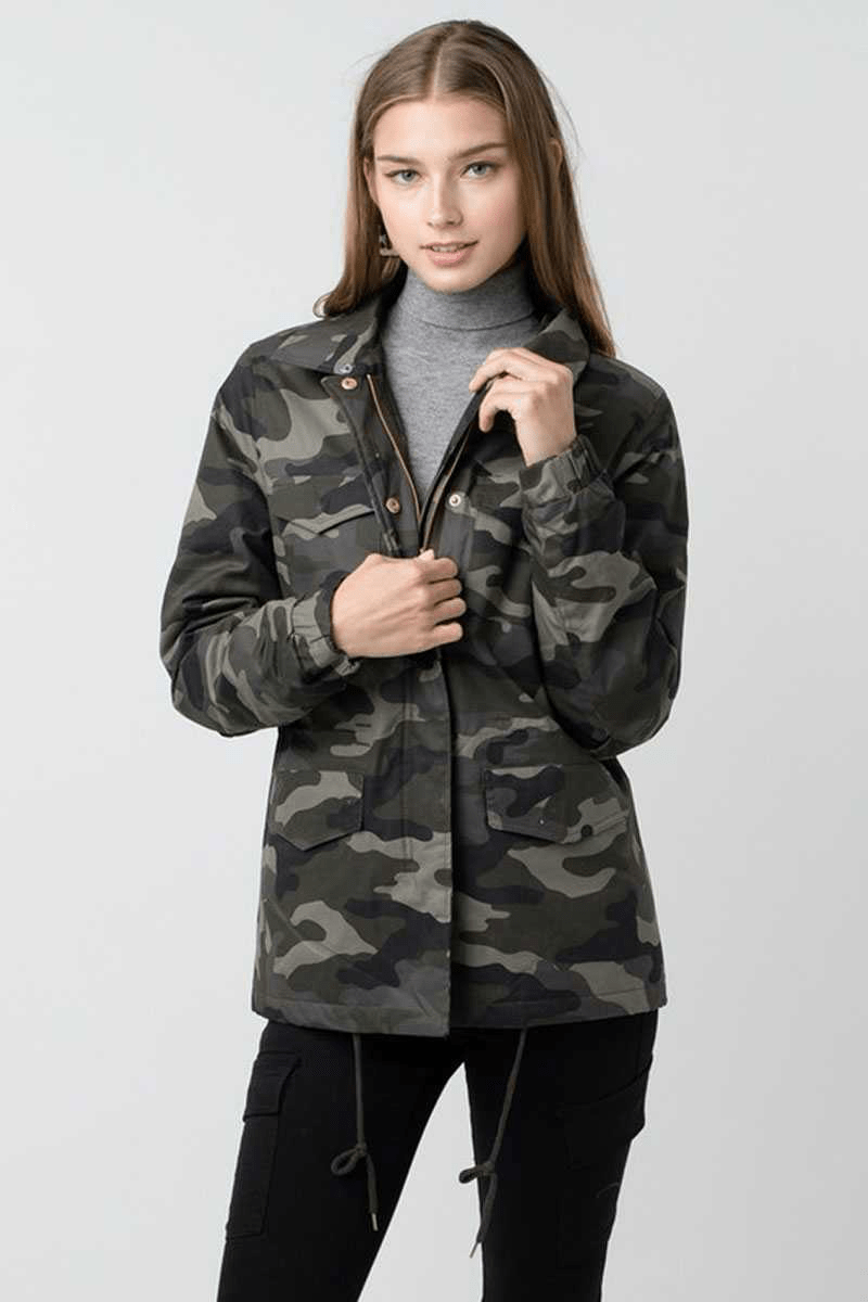 LEXI CAMO UTILITY JACKET