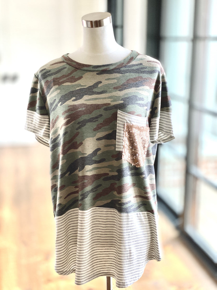 CAMRYN CAMO TOP (CURVE COLLECTION)